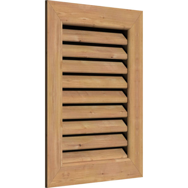 PCI Enterprises Ekena Millwork Wood Outdoor Louver / Gable Vent Wayfair